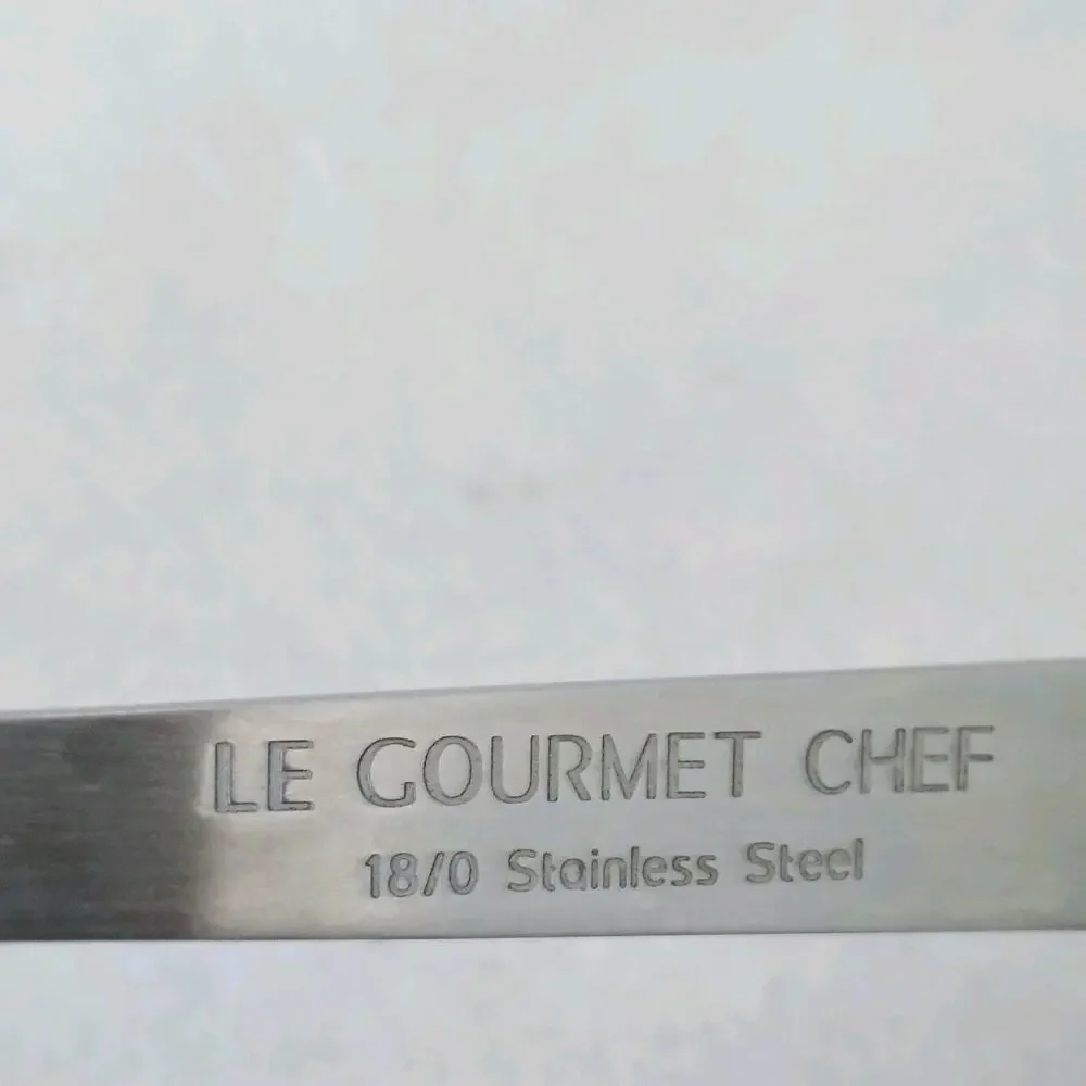 LE GOURMET CHEF Spatula Stainless Steel Blue Silicone 18/0 Cake Icing Spreader
